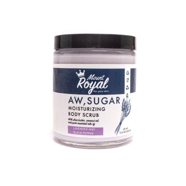 Mount Royal Soaps - Aw Sugar- Lavender & Black Pepper Scrub